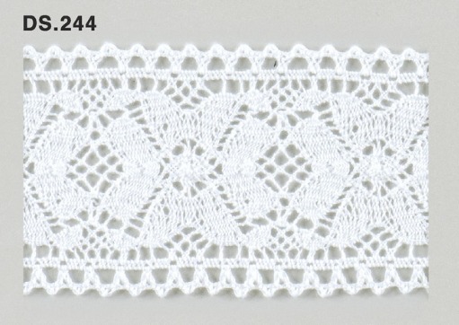 トーションレース  1m単位　手芸　DS.244　オフホワイト 60mm幅　大定　日本製