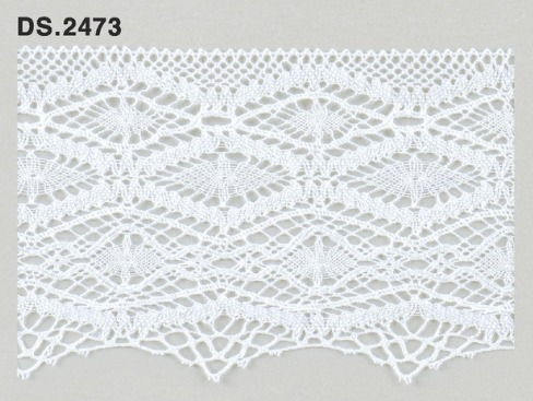 トーションレース　薄手広幅レース 1m単位　　DS.2473　オフホワイト 65mm幅　大定　日本製