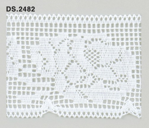 トーションレース　DS.2482 1m単位　オフホワイト 75mm幅　大定　日本製