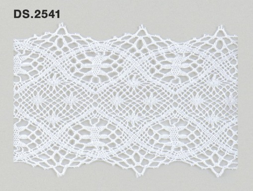トーションレース　薄手レース 1m単位　　DS.2541　オフホワイト 66mm幅　大定　日本製