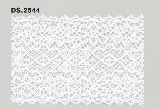 トーションレース　薄手レース 1m単位　　DS.2544　オフホワイト 65mm幅　大定　日本製