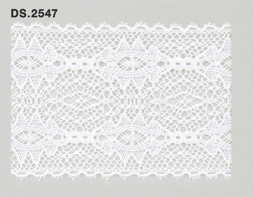 トーションレース　薄手レース 1m単位　　DS.2547　オフホワイト 68mm幅　大定　日本製
