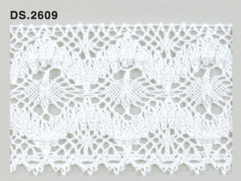トーションレース  1m単位　手芸　DS.2609　オフホワイト 65mm幅　大定　日本製