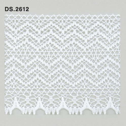 トーションレース　薄手広幅レース 1m単位　　DS.2612　オフホワイト 83mm幅　大定　日本製
