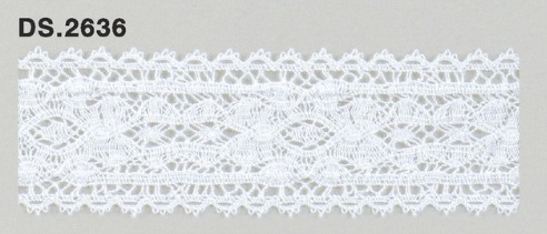 トーションレース　薄手レース 1m単位　　DS.2636　オフホワイト 30mm幅　大定　日本製