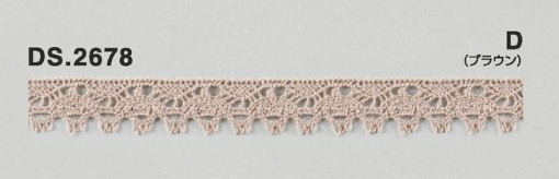 カラーレース テープレース 手芸 1m単位 DS.2678 8色展開 10mm幅 大定