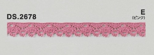 カラーレース テープレース 手芸 1m単位 DS.2678 8色展開 10mm幅 大定
