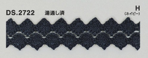 カラ-レース ケミカルレース調 1m単位 DS.2722 5色展開 21mm幅 大定 日本製