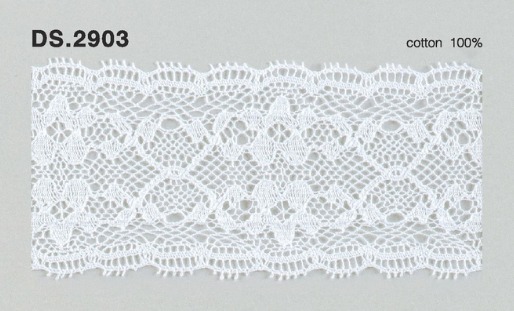 トーションレース　薄手レース 1m単位　　DS.2903　オフホワイト 47mm幅　大定　日本製
