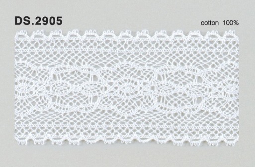 トーションレース　薄手レース 1m単位　　DS.2905　オフホワイト 49mm幅　大定　日本製
