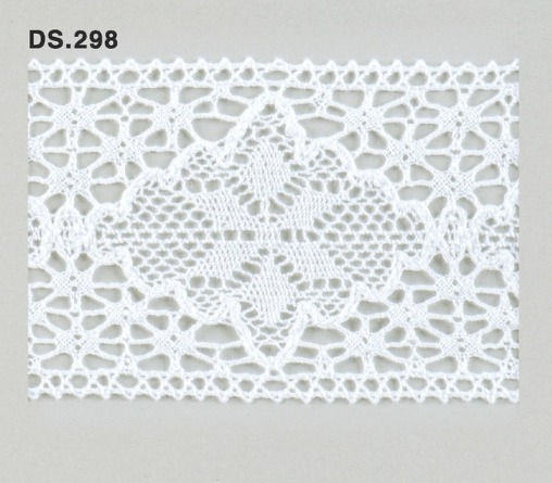 トーションレース  1m単位　レース材料　DS.298　オフホワイト 67mm幅　大定　日本製