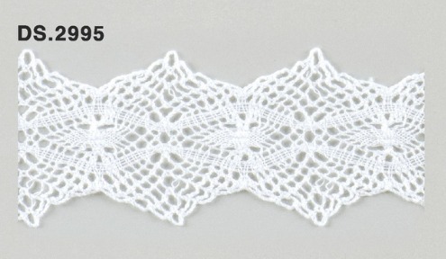トーションレース  1m単位　レース材料　DS.2995　オフホワイト 42mm幅　大定　日本製