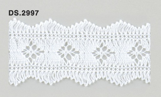 トーションレース  1m単位　レース材料　DS.2997　オフホワイト 45mm幅　大定　日本製