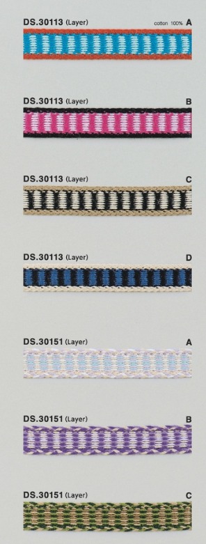 チロルレース  レーステープ　1m単位　DS.30113  DS.30151 17mm幅  　7色展開 　大定　日本製