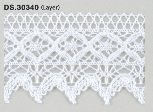レイヤートーションレース 　 1m単位　　DS.30340　オフホワイト 60mm幅　大定　日本製