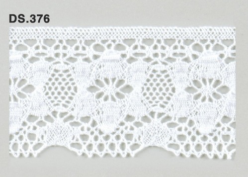 トーションレース  1m単位　手芸　DS.376　オフホワイト 56mm幅　大定　日本製