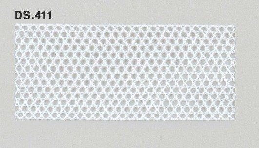 トーションレース  1m単位　レース材料　DS.411　オフホワイト 42mm幅　大定　日本製