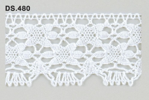 トーションレース  1m単位　手芸　DS.480　オフホワイト 50mm幅　大定　日本製