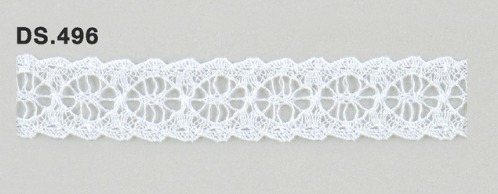 トーションレース　薄手レース　1m単位　DS.496　オフホワイト 18mm幅　大定　日本製