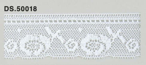 トーションレース 薄手レース　リバーレース風　1m単位　DS.50018　オフホワイト 31mm幅　大定　日本製