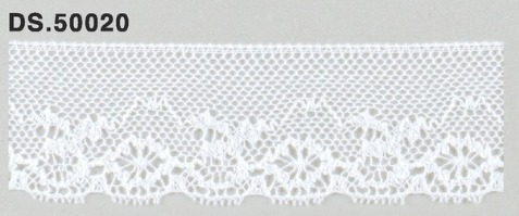 トーションレース 薄手レース　リバーレース風　1m単位　DS.50020　オフホワイト 31mm幅　大定　日本製
