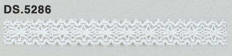 極細番手レース 　薄手トーションレース  リバーレース風 綿素材 オフホワイト  DS.5286     12mm幅　 1m単位　　大定　日本製