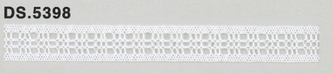 極細番手レース 　薄手トーションレース  リバーレース風 綿素材 オフホワイト  DS.5398     11mm幅　 1m単位　　大定　日本製