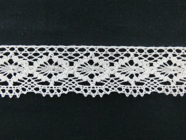 トーションレース 1m単位 DS.573 オフホワイト 27mm幅 大定 日本製