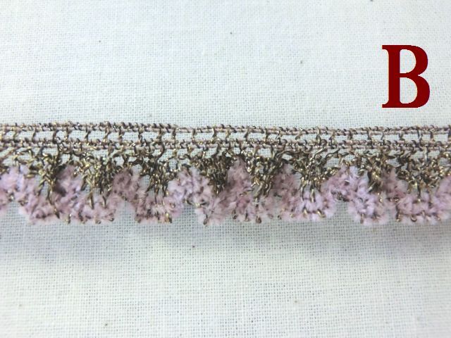 ラメフリルレース　ラメモールフリルレース　大定　70083-S