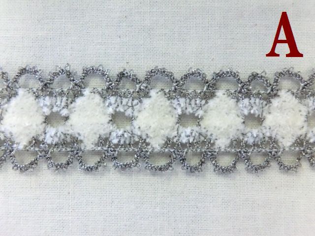 トーションレース　ラメレース　リボン　大定