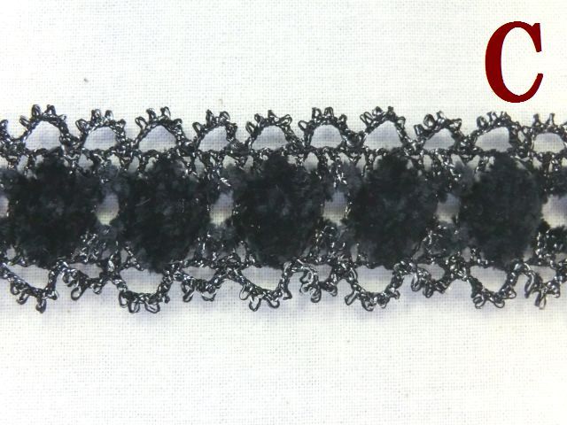 トーションレース　ラメブレード　モール　手芸