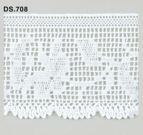 トーションレース　DS.708 1m単位　オフホワイト 75mm幅　大定　日本製