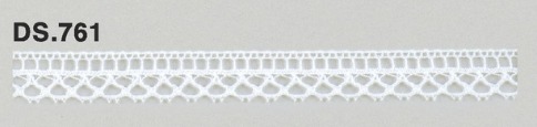 トーションレース　薄手レース　1m単位　DS.761　オフホワイト 10mm幅　大定　日本製