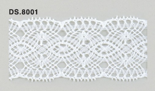 トーションレース  1m単位　レース材料　DS.8001　オフホワイト 45mm幅　大定　日本製