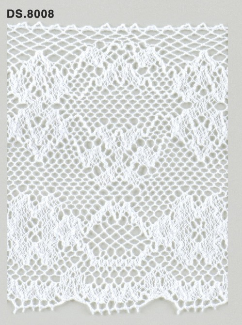 綿トーションレース リバーレース風　 幅広レース 1m単位　DS.8008　オフホワイト 130mm幅　大定　日本製