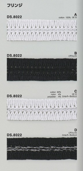 レースフリンジ　トーションレース　1m単位　大定　日本製 DS.8022   //