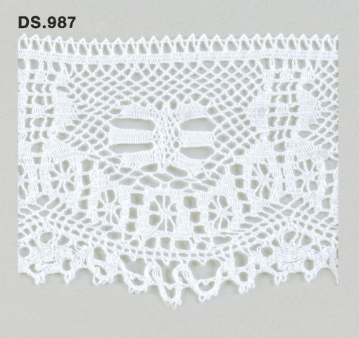 トーションレース 広幅レース　1m単位　DS.987　オフホワイト 82mm幅　大定　日本製