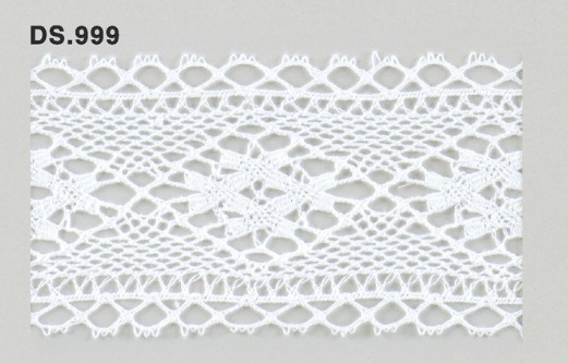 トーションレース  1m単位　レース材料　DS.999　オフホワイト 56mm幅　大定　日本製