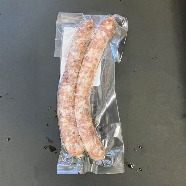 【冷凍】熊本県産どんぐりポークのサルシッチャ（黒オリーブ）120g 加熱用