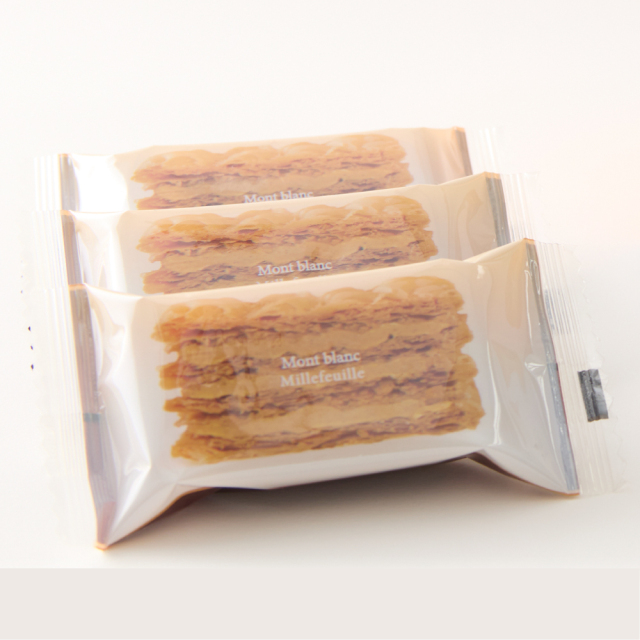 1番くじネフェルピトー シャウアプフ モントゥトゥユピー 秋冬限定】モンブランミルフイユ〈6個入り〉サクサク食感のパイ