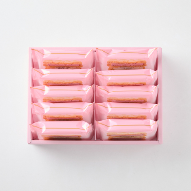 さくらラテミルフイユ10個入_身_1000