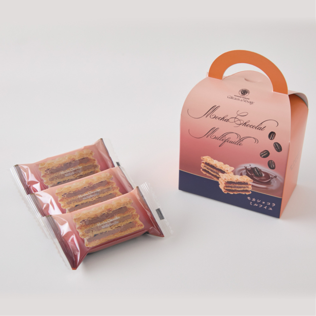 モカショコラミルフイユ3個入箱＋菓子_1000