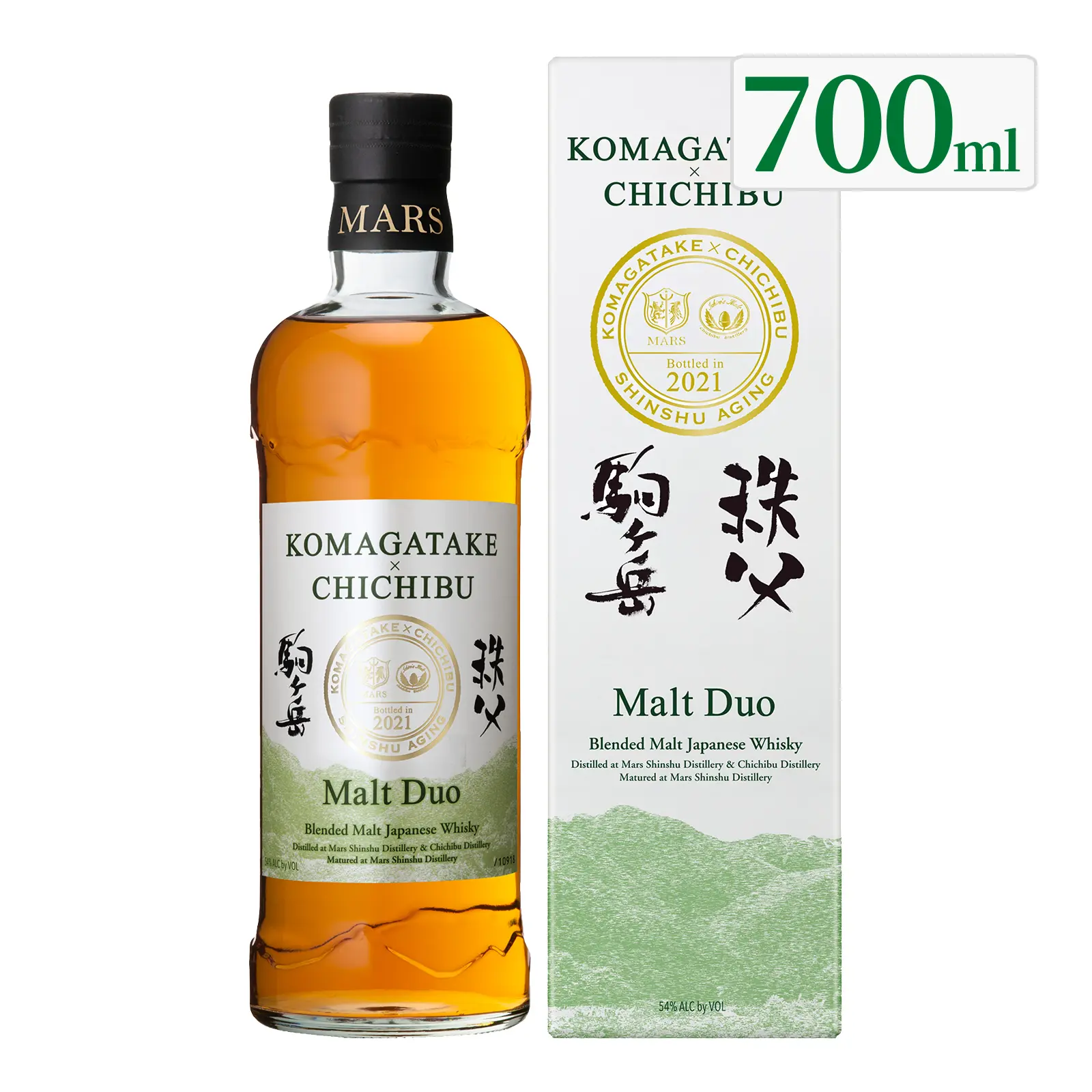 ウイスキー MARS WHISKY Malt Duo KOMAGATAKE × CHICHIBU 54度 700ml