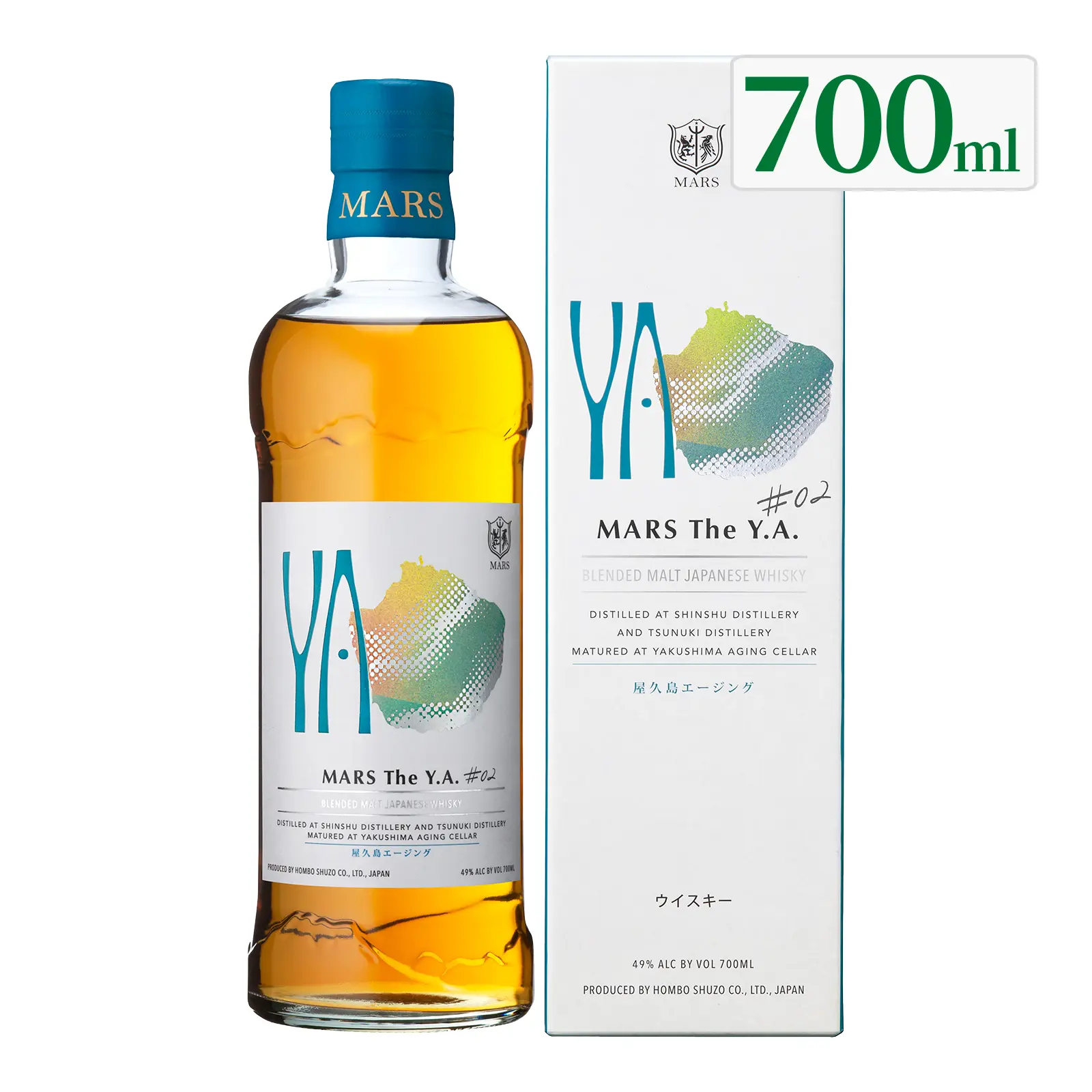 ウイスキー MARS The Y.A. ＃02 49度 700ml 化粧箱入り