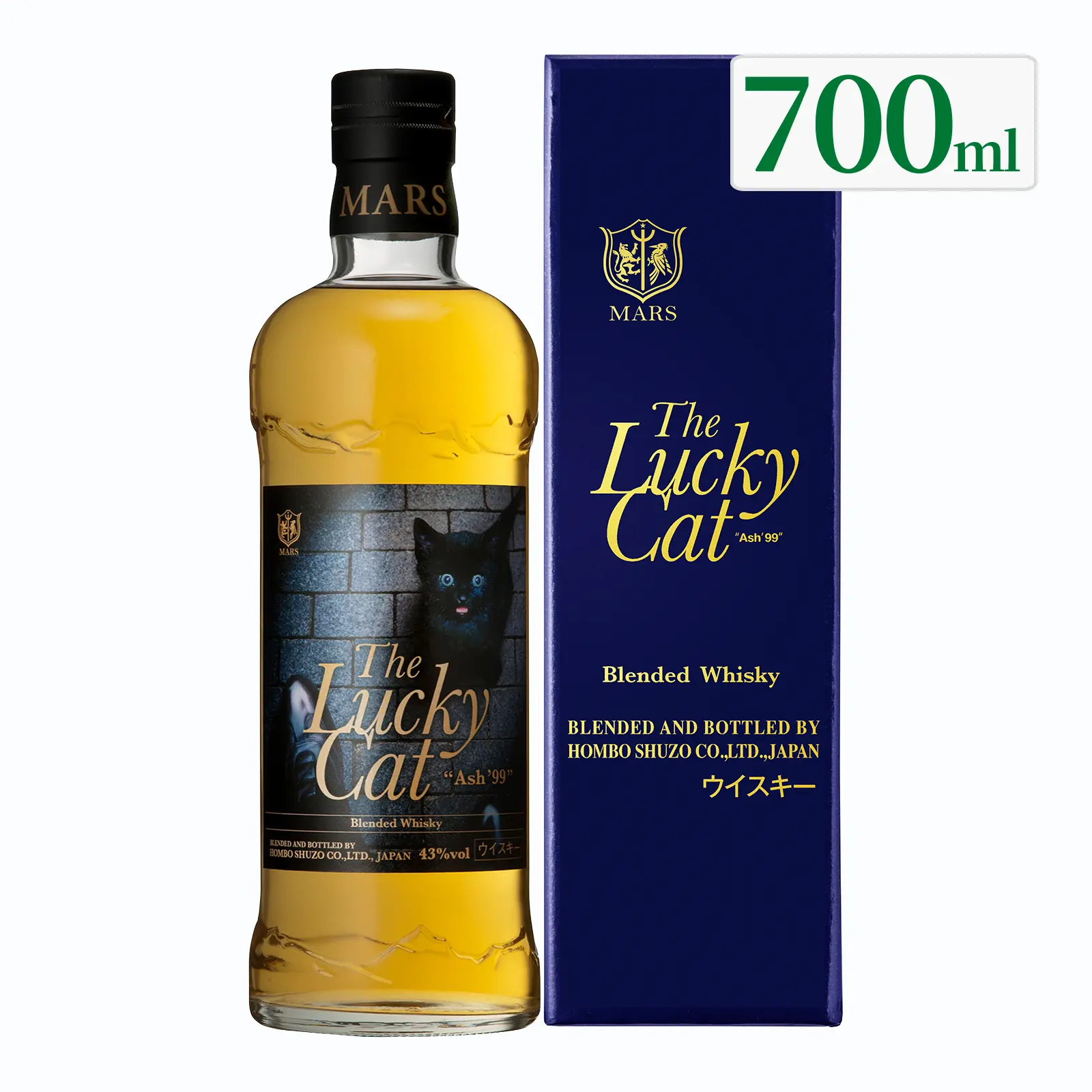 ウイスキー The Lucky Cat Ash 43度 700ml