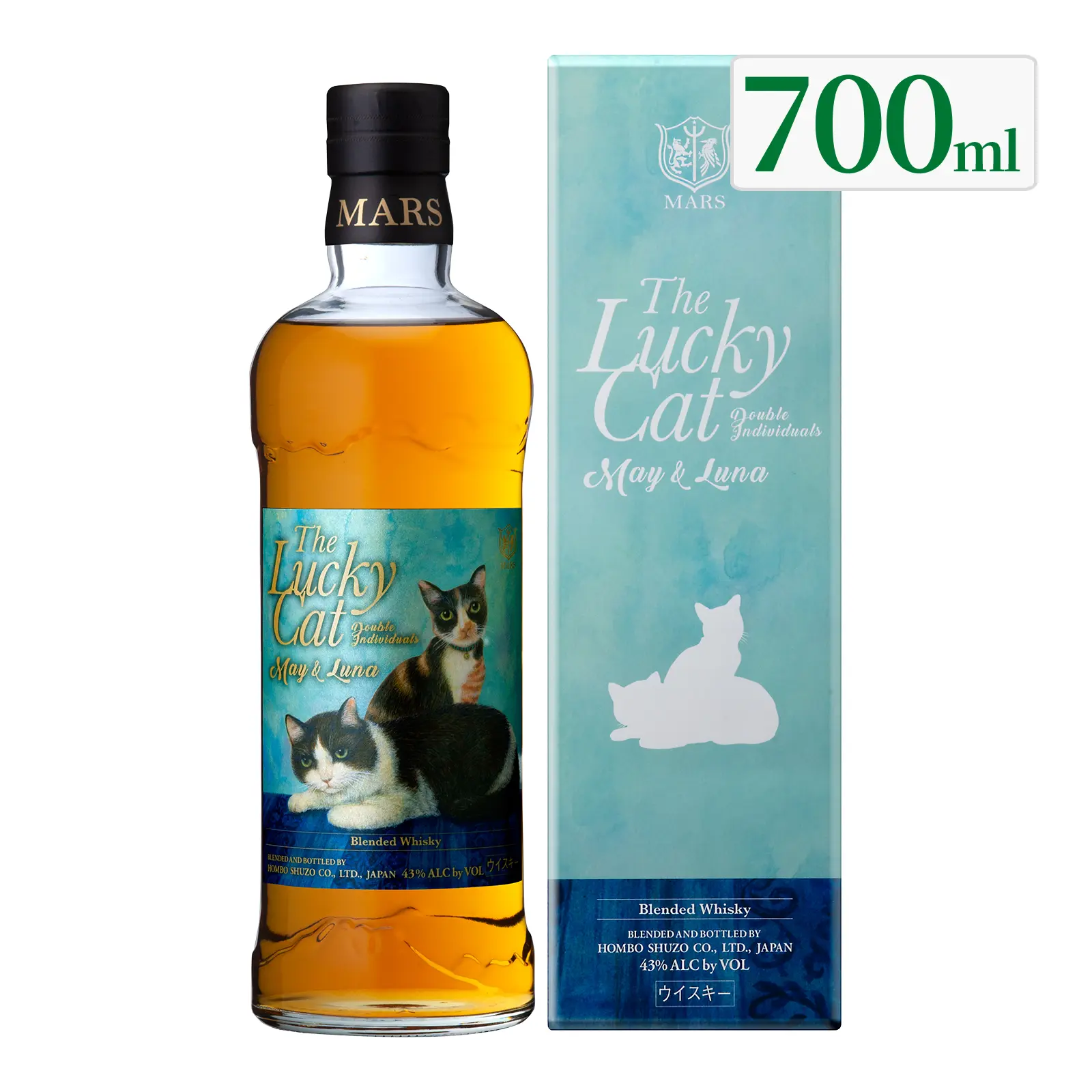 ウイスキー The Lucky Cat Double Individuals May＆Luna 43度 700ml