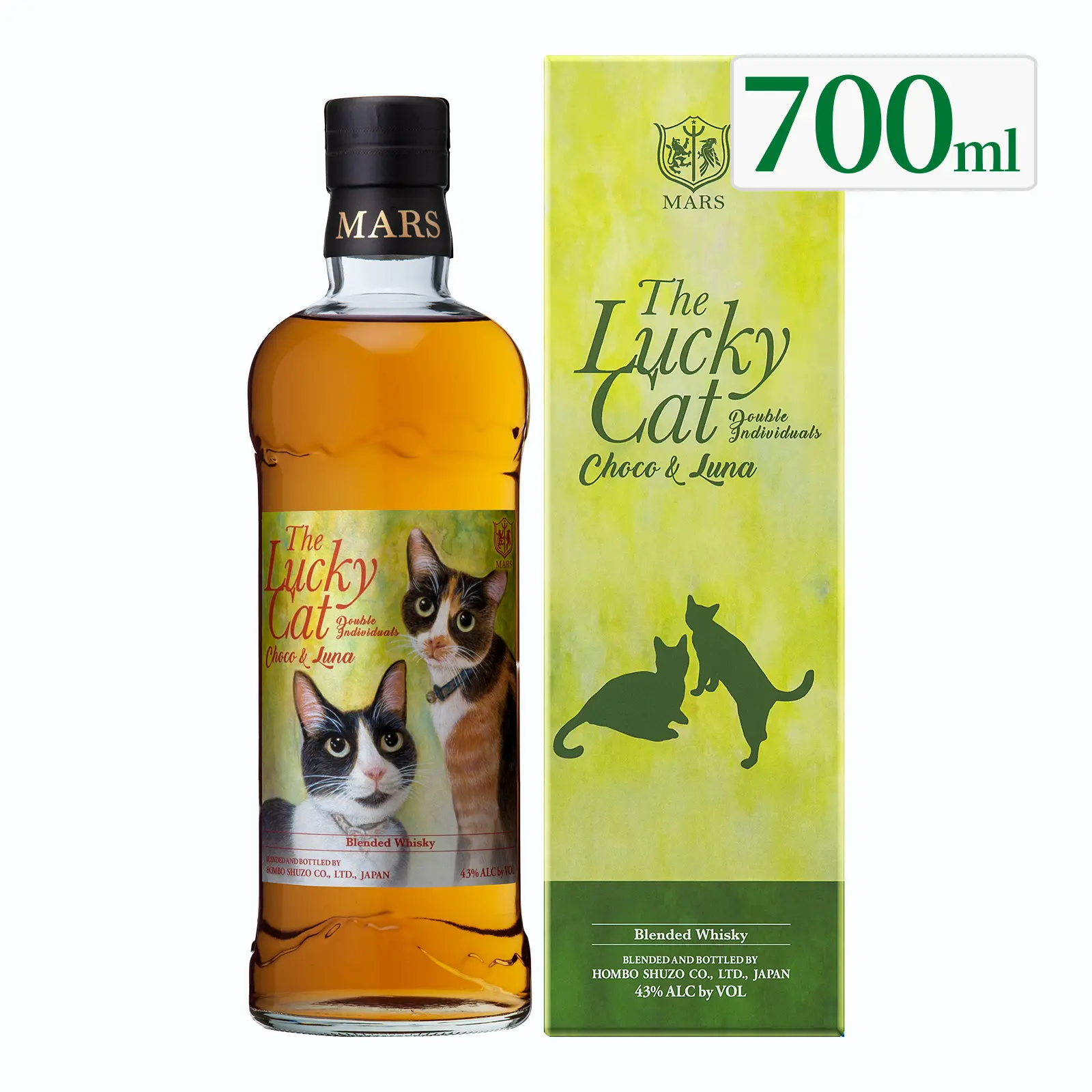 マルスウイスキー The Lucky Cat Double Individuals Choco & Luna