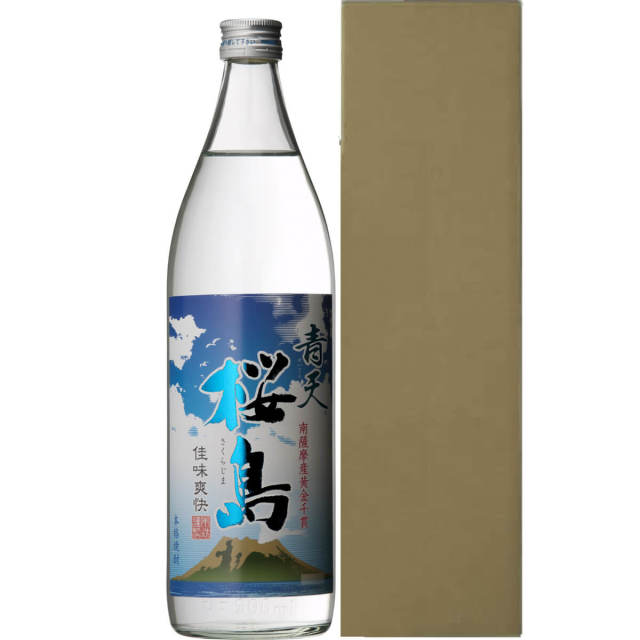 青天桜島 25度 900ml 化粧箱入り