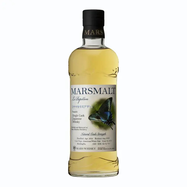 ウイスキー マルスモルト ル・パピヨン シングルカスク ミヤマカラスアゲハ 60度 700ml