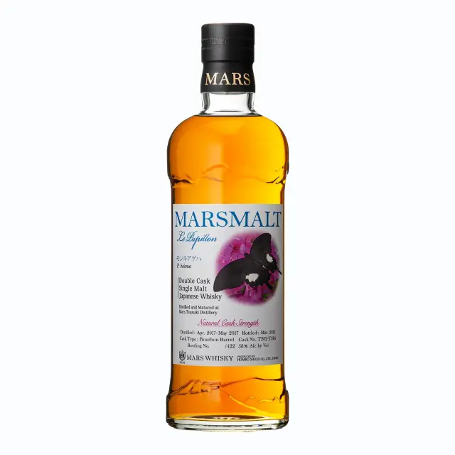 ウイスキー マルスモルト ル・パピヨン ダブルカスク モンキアゲハ 58度 700ml